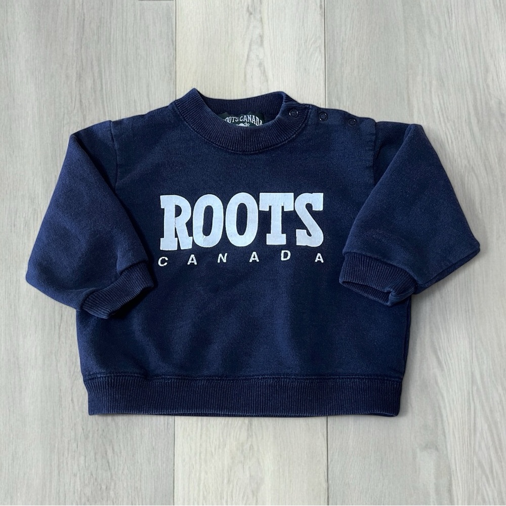 Baby Roots Canada Navy Sweatshirt 6-12m